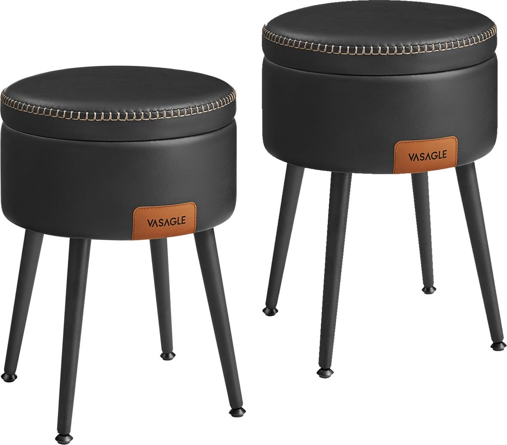 VASAGLE EKHO Kollektion - Sitzhocker, 2er Set, Sitzbank mit Produktbild 