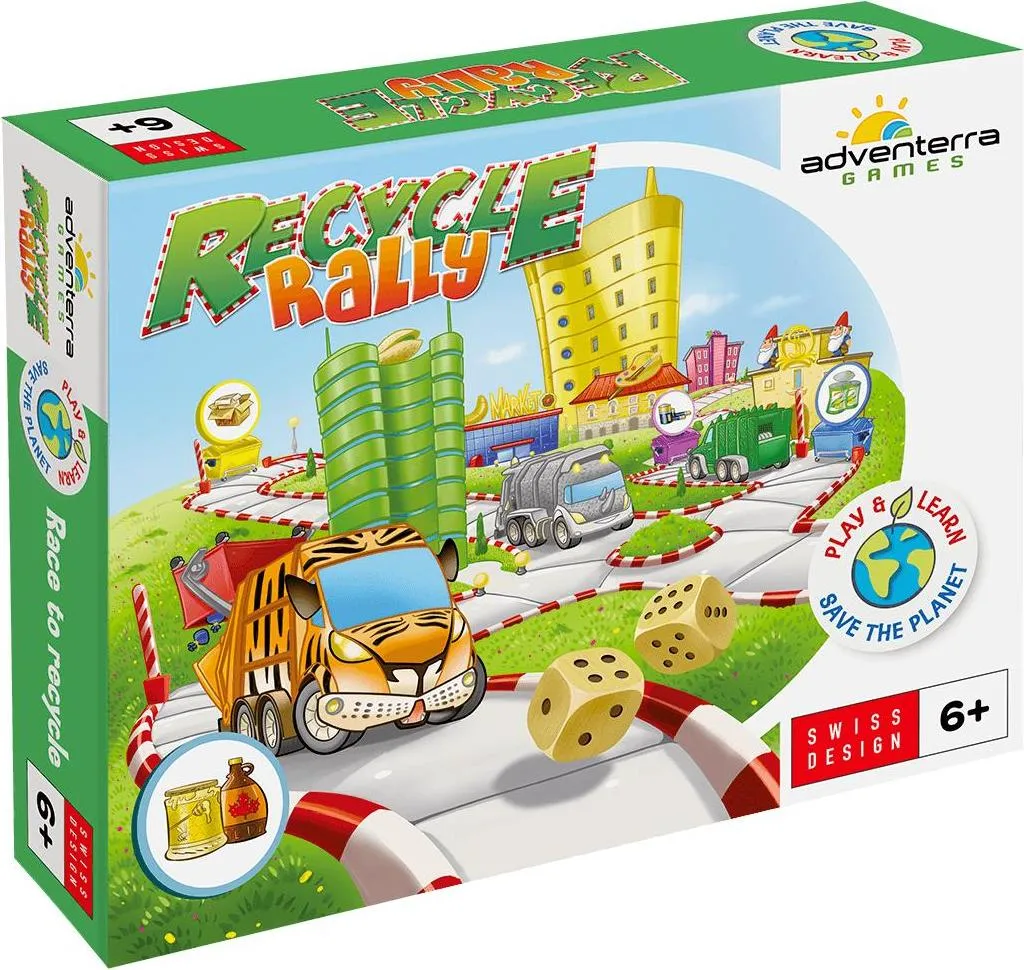 Adventerra Games Recycle Rally : Jeu de société écolo pour les enfants