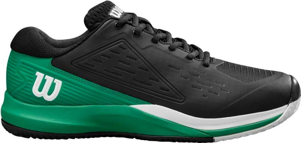 Wilson Tennisschuh Padelschuh Rush Pro Ace Clay Herren Schwarz Grün