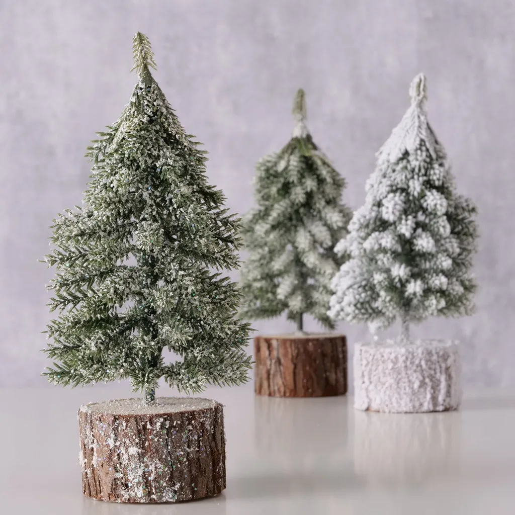 Décoration de l'Avent Sapin Enneigé Senja 19cm pour Centre de Table - 2
