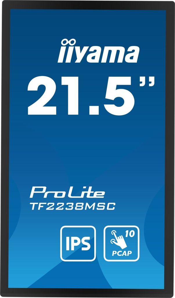 IIYAMA 54.5cm (21,5") TF2238MSC-B1 16:9 M-Touch HDMI+DP+USB Zdjęcie produktu 2