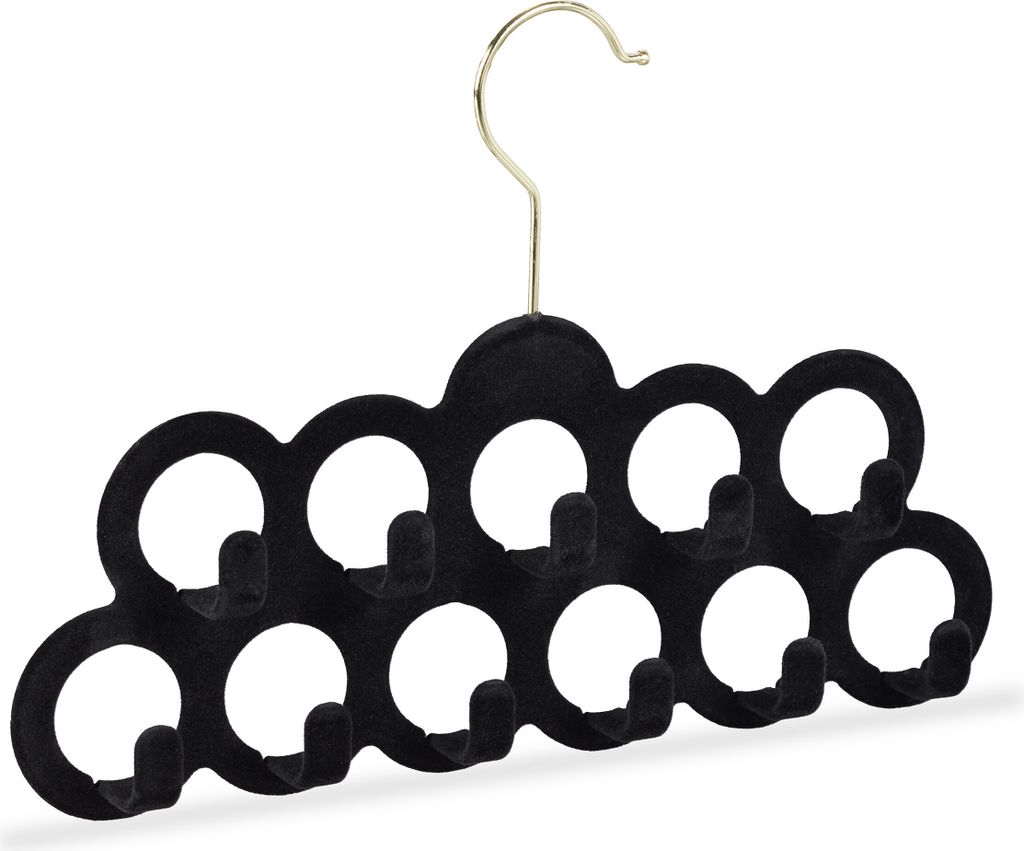 5x Schalhalter Samt - Kleiderbügel für Krawatten - Gürtelhalter - Accessoires