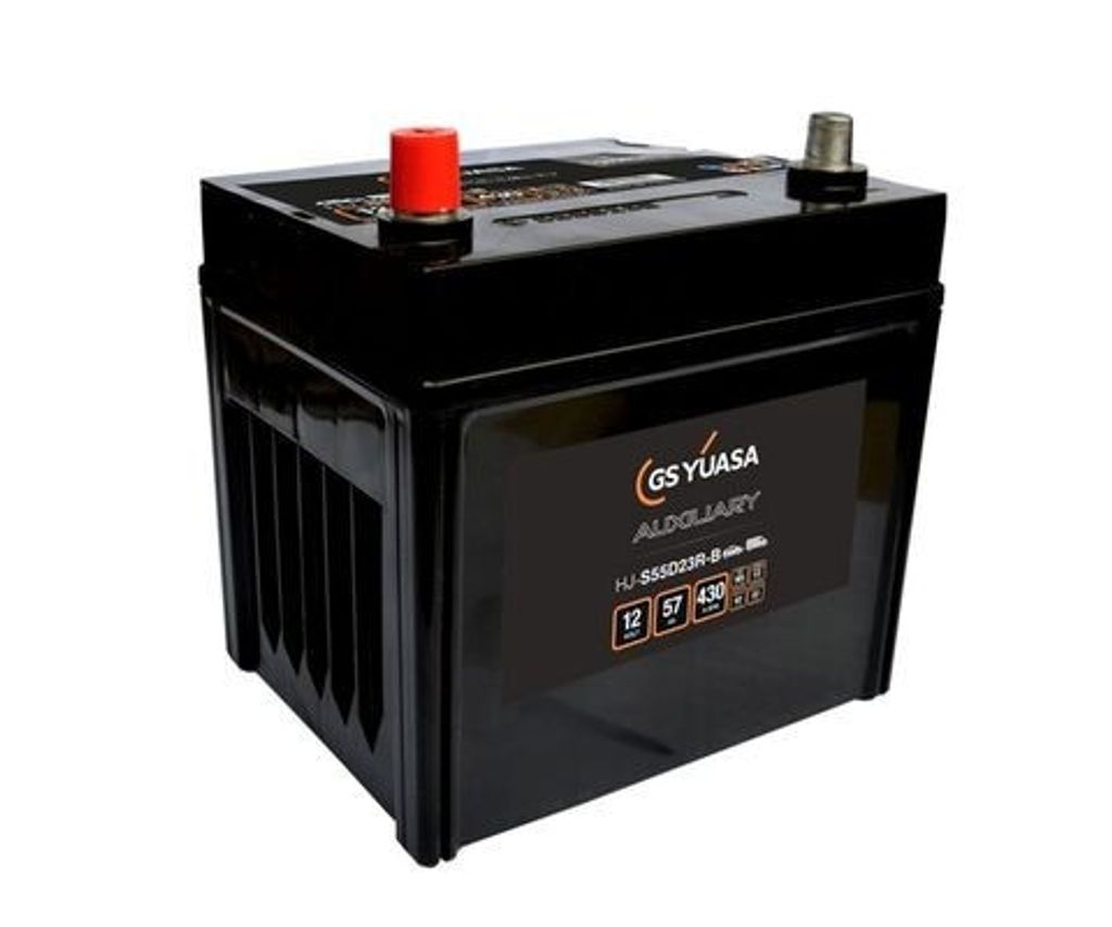 YUASA Auxiliary Starterbatterie 12V 57Ah 430A/EN Batterie