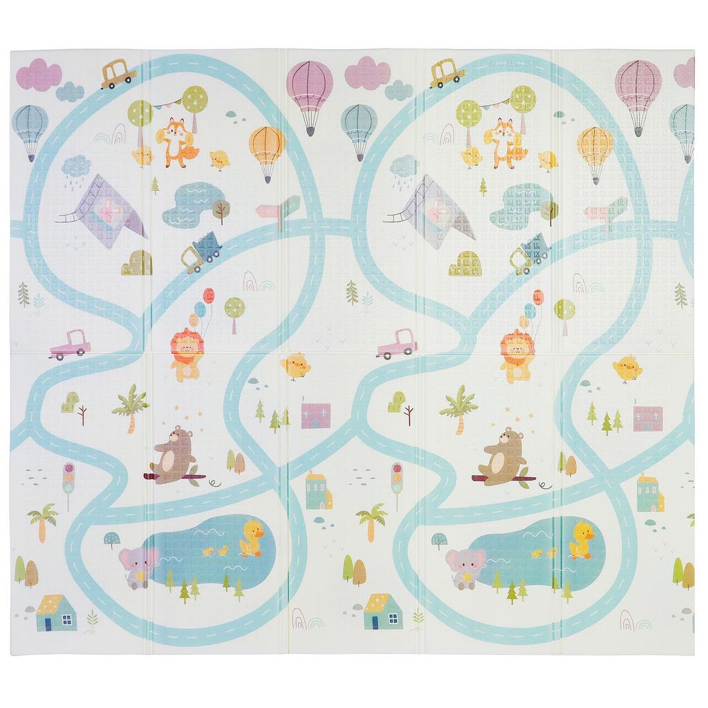 CCLIFE Baby Spielmatte Krabbelmatte 196x176x1cm, Produktbild 