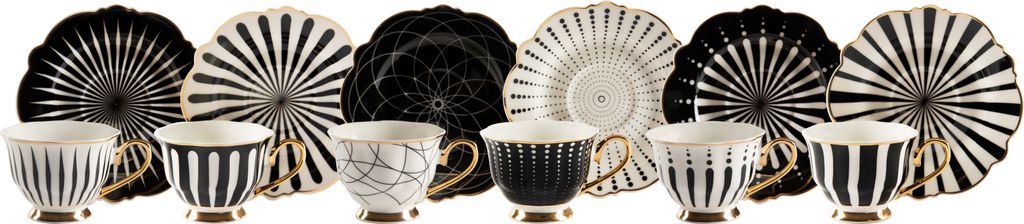 Excelsa zestaw 6 filiżanek do espresso ze spodkami Alice Zdjęcie produktu 