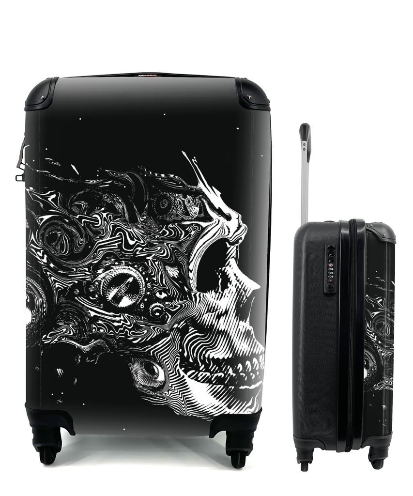 MuchoWow® Koffer Handgepäck Trolley Rollkoffer Kleine Produktbild 