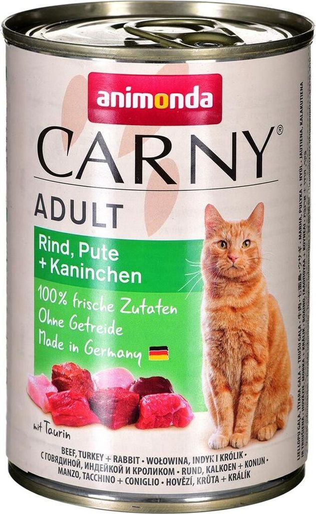 Futter für Gato Animonda Adult Pavo Ternera Conejo 400 g
