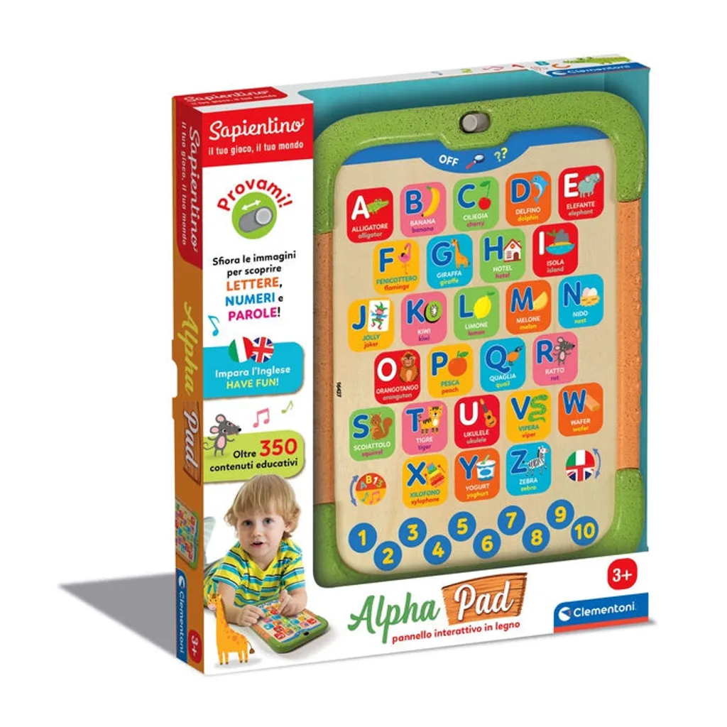 Tablette éducative sans écran Clementoni Sapientino Alpha Pad