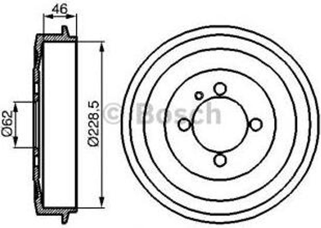 Bosch Bremstrommel 0 986 477 039