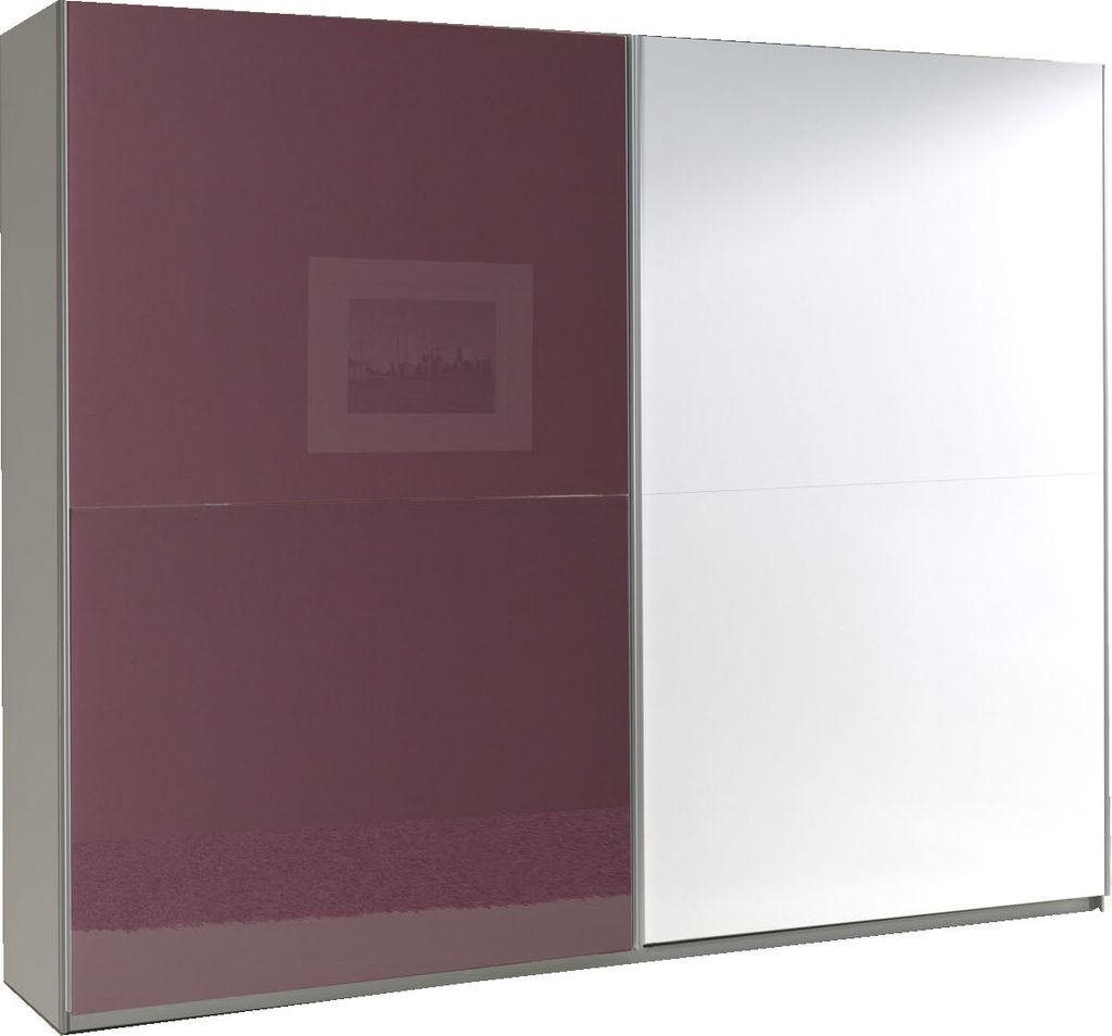 Moderner Schiebeschrank, Kleiderschrank mit origineller Front, Kleiderschrank mit Schiebetüren, Kleiderschrank mit Einlegeböden, hoher Komfort, K...