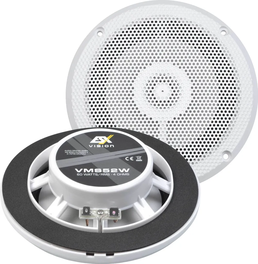 Système audio marin ESX VMS52W 13 cm pour cockpit et espaces ouverts