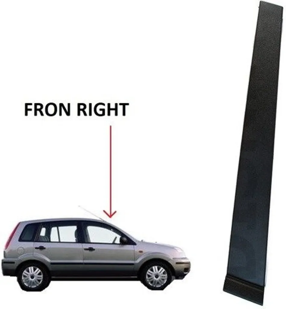 Modanatura copriporta montante porta ANTERIORE DESTRO + clip per Ford Fusion 2002-