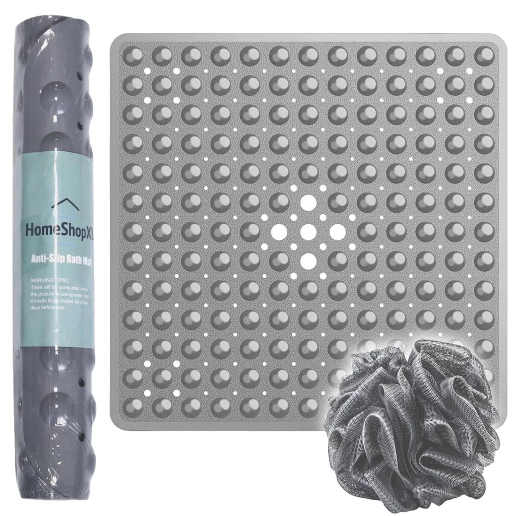 Das Original - Duschmatte Antirutsch - Grau - 53x53cm - Produktbild 