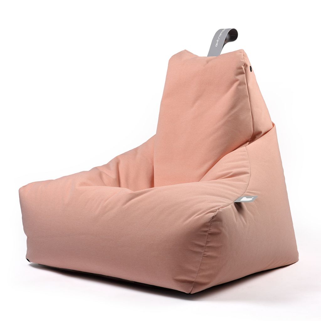 Extreme Lounging - b-bag mighty-b pastell - sitzsack für erwachsene - innen und außen - uv- und wasserfest - pastell orange