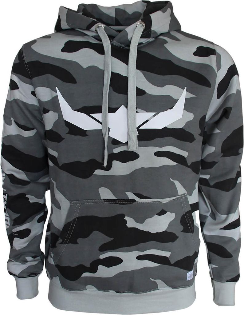 ROCK-IT Apparel Herren Camouflage Kapuzenpullover, weicher premium Stoff. Größen S-5XL Camo Grau XXL