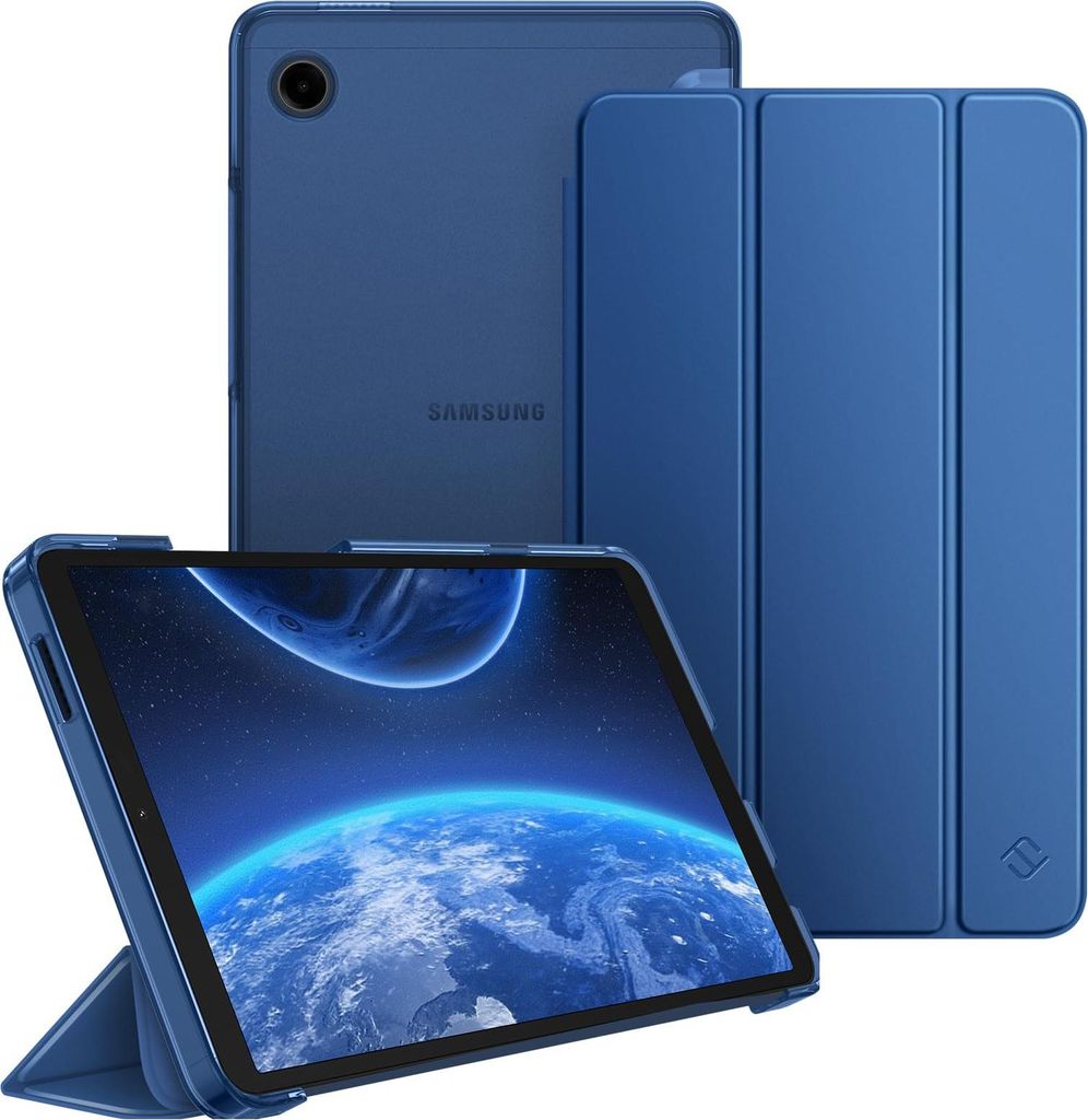 Fintie Hülle für Samsung Galaxy Tab A11 8,7" 2025/ Tab A9 8.7 Zoll Tablet, Ultra Dünn Schutzhülle mit Transparenter Rückseite, Navy