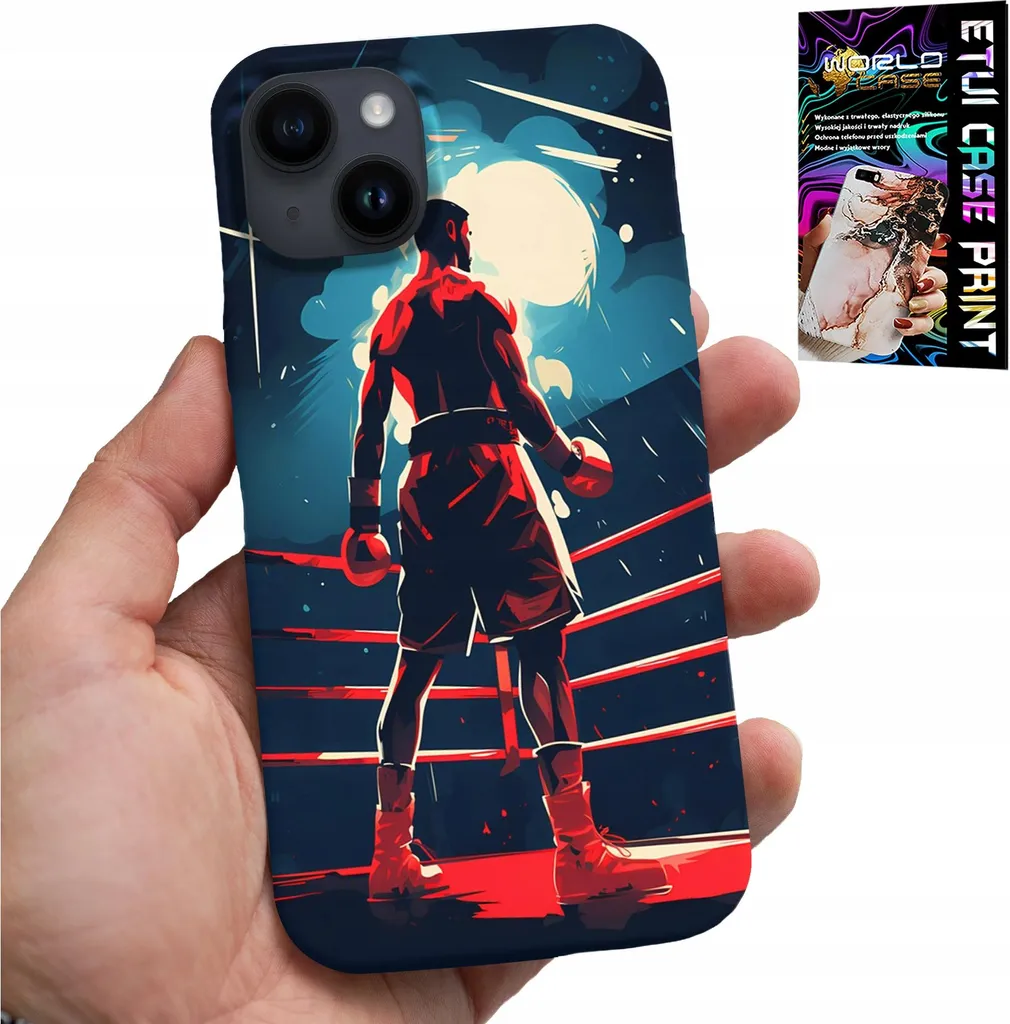 Custodia Per Iphone 14 - Boxe Sport Da Combattimento Pugili Disegni + Vetro
