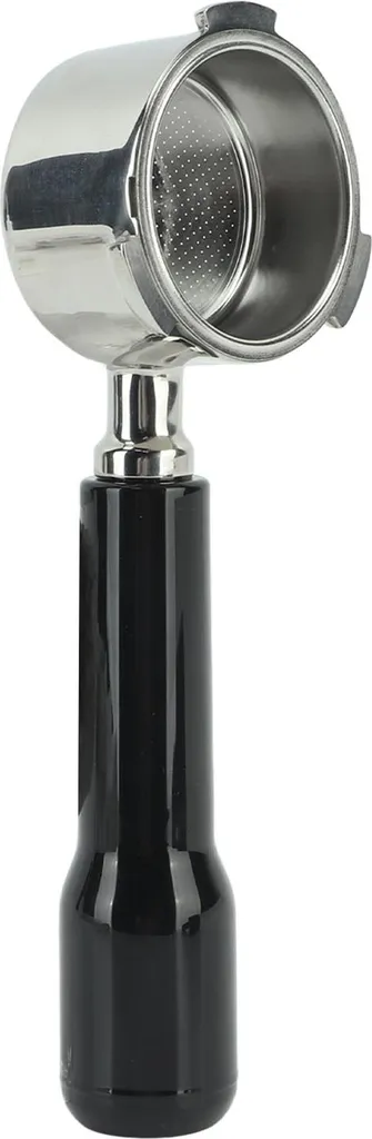 Portafilter 51mm monocouche sans fond avec manche ergonomique noir