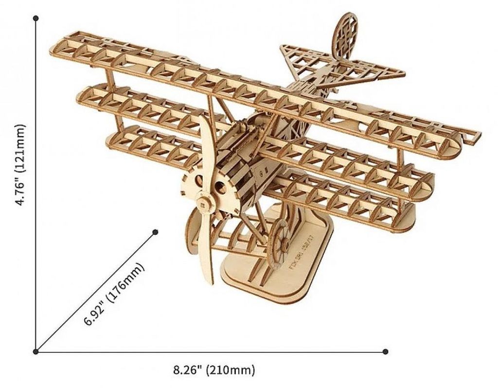 Kit de construction en bois Avion Image du produit 