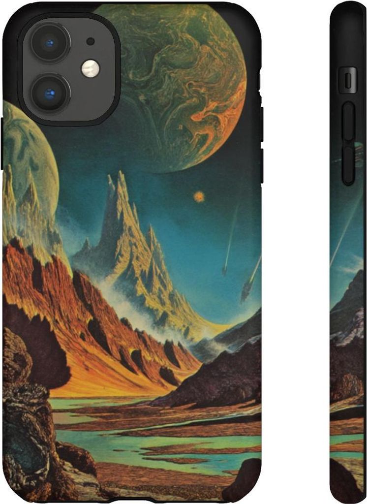 Surreale außerirdische Landschaft – Handyhülle Kompatibel mit iPhone 11