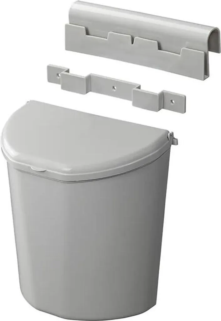 Poubelle caravane avec couvercle pour optimisation d'espace de rangement
