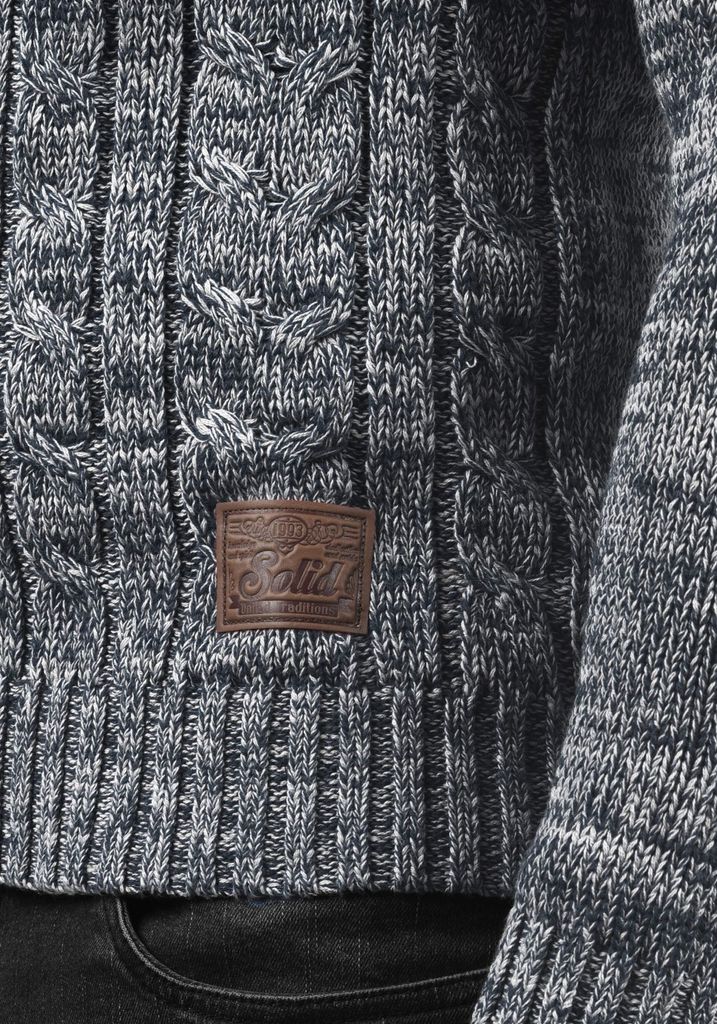 Solid SDPhilemon Herren Pullover Strickpullover Grobstrick Produktbild 4