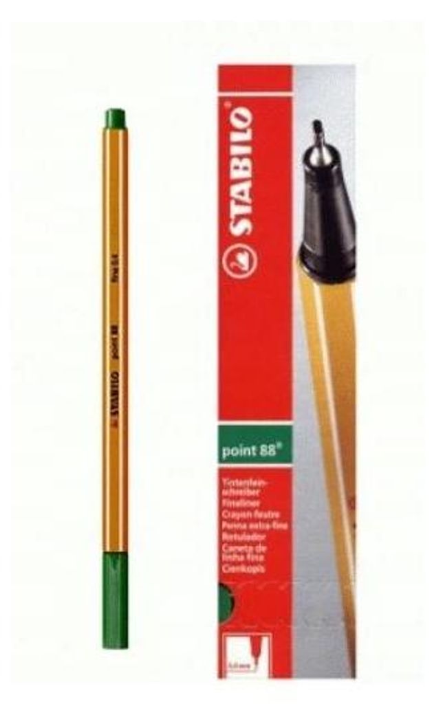 Fineliner - STABILO point 88 - 10er Pack - grün