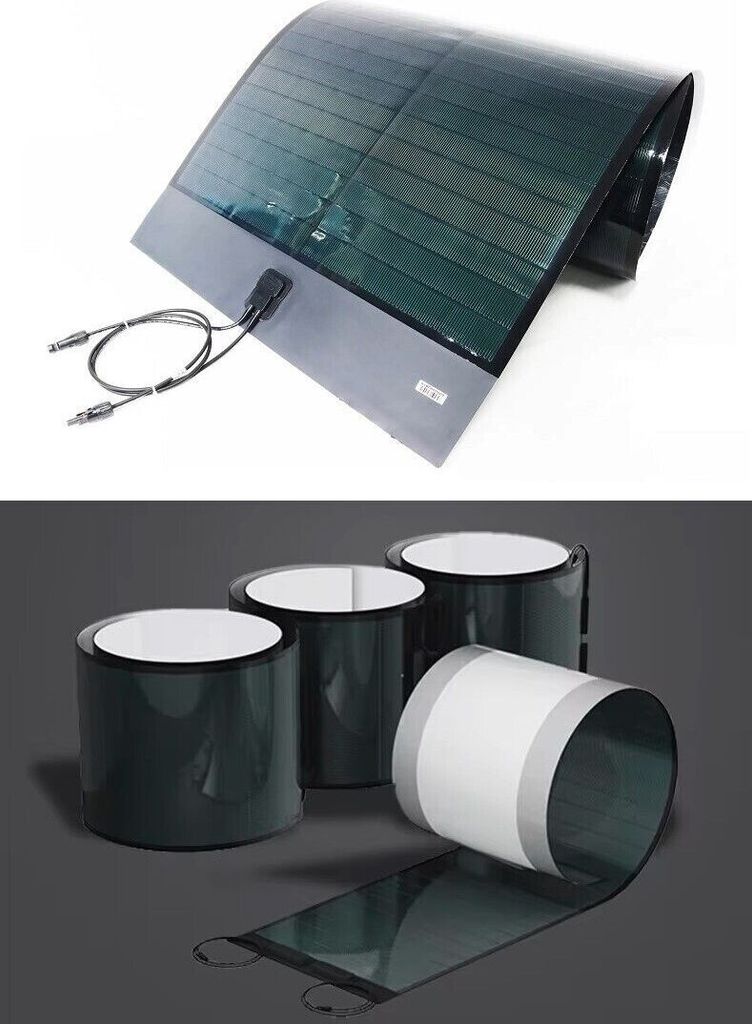 360° Flexibles Cigs Solarpanel 125 Watt Solarmodul Boot Wohnmobil Dach Balkon Flexibel