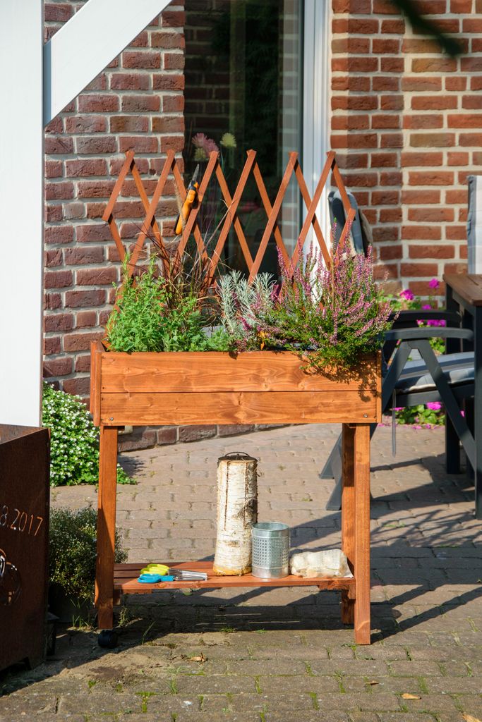 dobar Rollbares Hochbeet mit Rankhilfe, Tischbeet für Produktbild 8