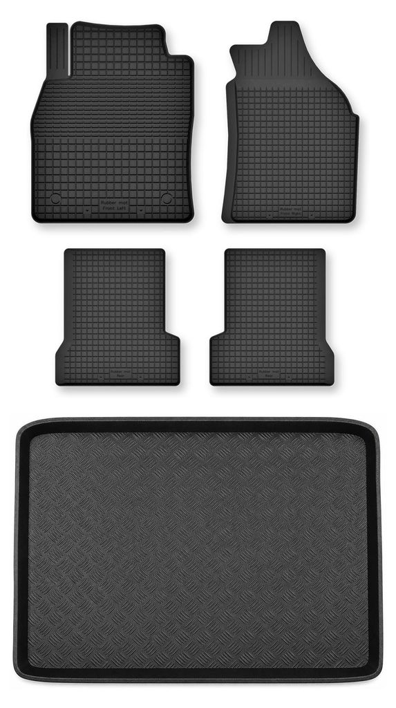 Rubberen automatten + kofferbakmat voor Ford Puma II vanaf Productafbeelding 