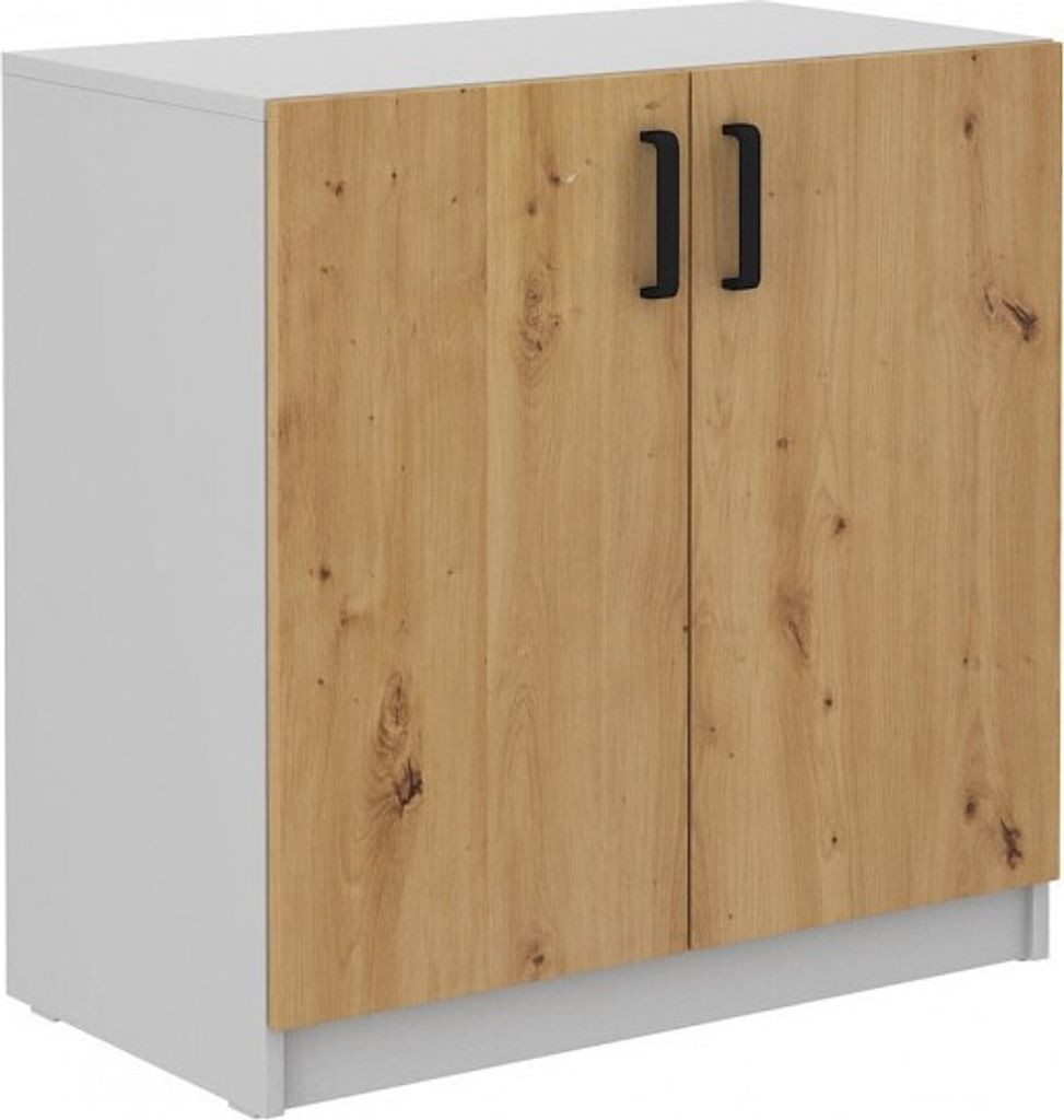 MABAKA Regalschrank – grau / Eiche Artisan