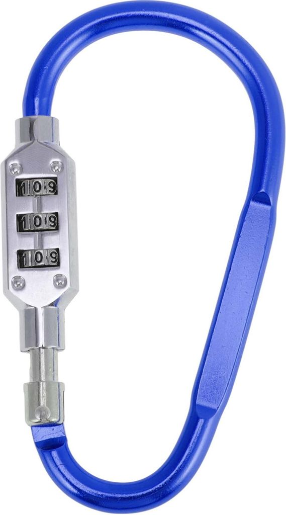 Kombinationsschlösser, 3-stelliges Zahlenschloss mit D-Ring-Clip, 62mm D-Typ Vorhängeschloss für Motorrad Fahrrad, Himmelblau
