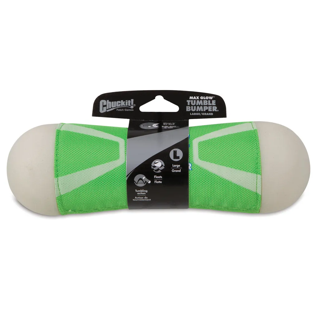 Chuckit! Tumble Bumper Max Glow Large - Gioco Riporto Alta Visibilità