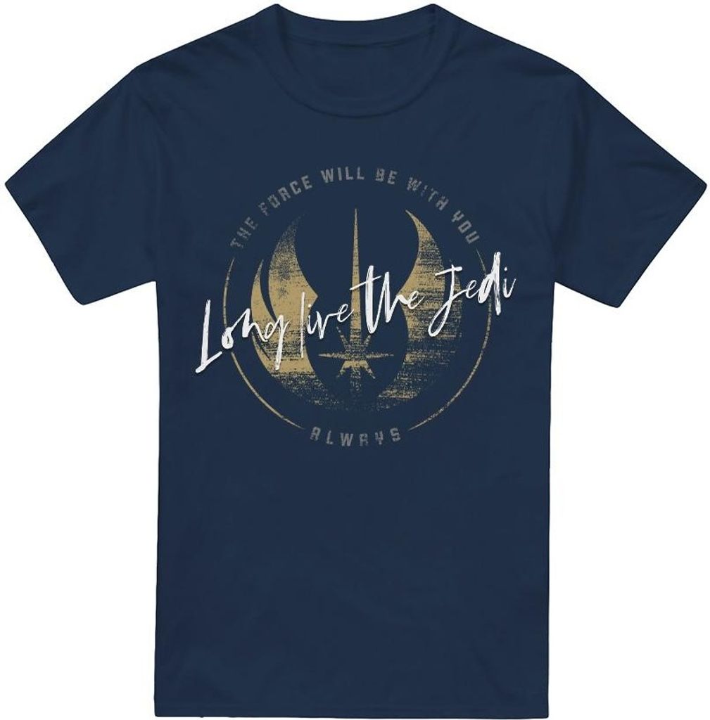 Star Wars - "Long Live The Jedi" T-Shirt für Herren TV3552 (L) (Marineblau)