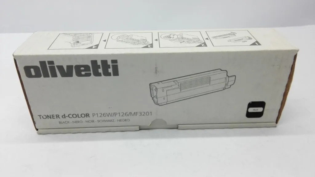 Cartouche de Toner Noir Olivetti Original pour Imprimantes d-Color P126
