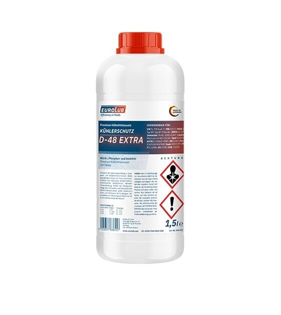 EUROLUB D-48 Extra Kühlmittel Kühlerfrostschutz 1,5L Produktbild 