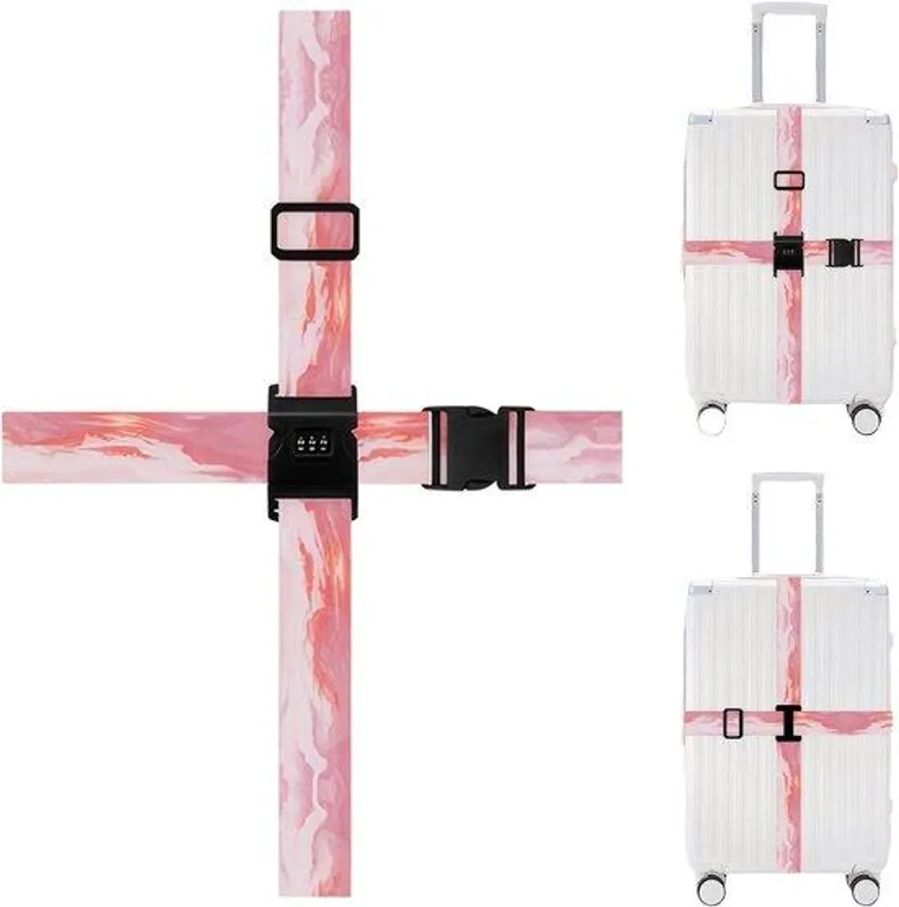 Sangle valise rose : ne perdez plus votre bagage à l'aéroport !