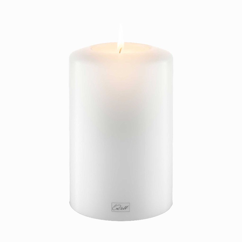 Qult Farluce Classic - Durchm. 10cm | Teelichthalter in Kerzenform | Dauerkerze | Kunststoffkerze in Kerzenoptik | Teelichtkerze mit Teelichteinsat...