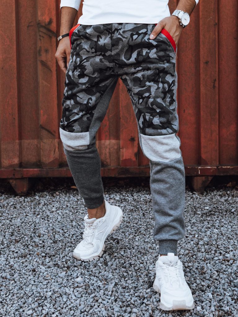 Dstreet Herren-Jogginghosen Xeguch tarngrau M