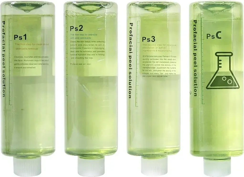 Solution Aquafacial BMTLAB Set de 4 Flacons 500ml pour Soins Profacial