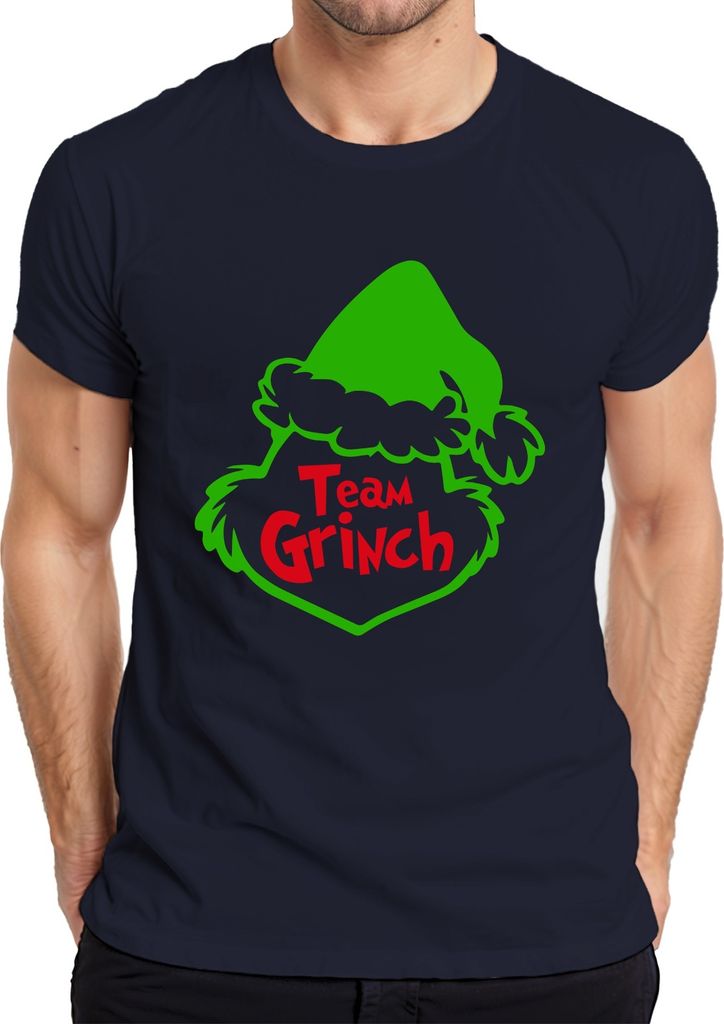 Team Grinch Weihnachtsoutfit Anti-Weihnachten - Weihnachten Christmas Xmas Herren T-Shirt, Navy, 3XL