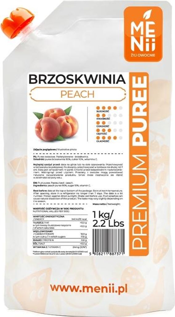 Fruchtpüree BRUSSWIN 1kg PremiumPüree MENii
