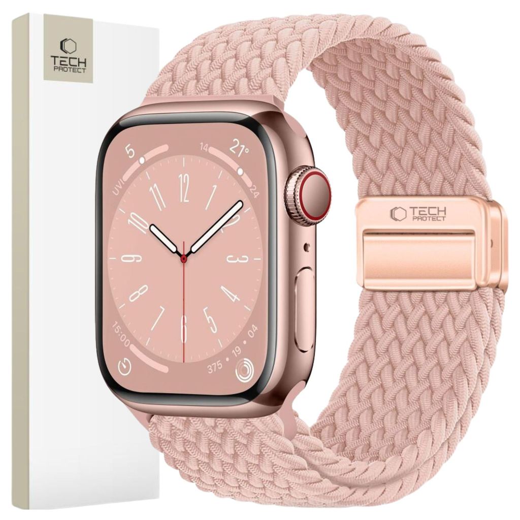 Correa para reloj Tech-Protect, material nylon, color rosa Imagen del producto 