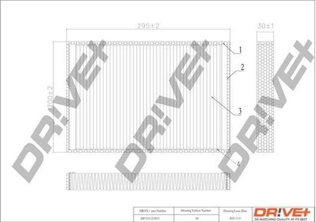 Dr!ve+ DP1110.12.0011 - OE 6808606 Innenraumfilter für Astra G, Astra H, Astra (A04), Astra J, Zafira A