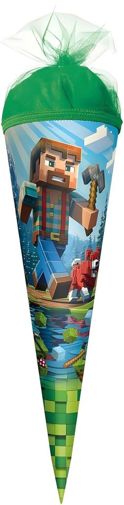 Roth Schultüte Block Game rund Tüllverschluss 22cm 672577 Produktbild 