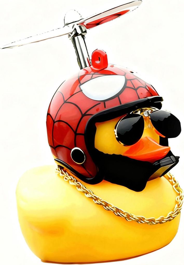 Auto-Ente, Spielzeug, coole gelbe Gummi-Dekoration, Ornamente für Armaturenbrett, Rückspiegel, Autos, Dach Nr. 1