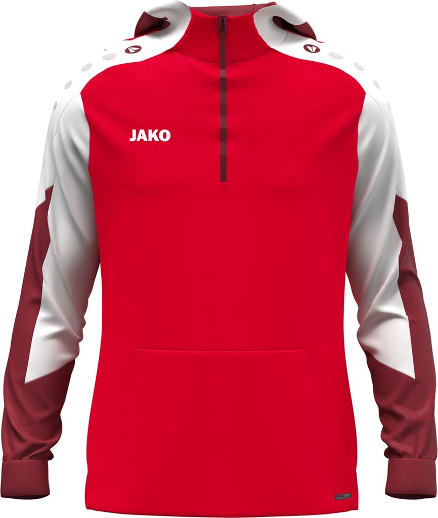 Jako Dynamic Polyester Hoodie Herren rot weiß dunkelrot Gr 2XL