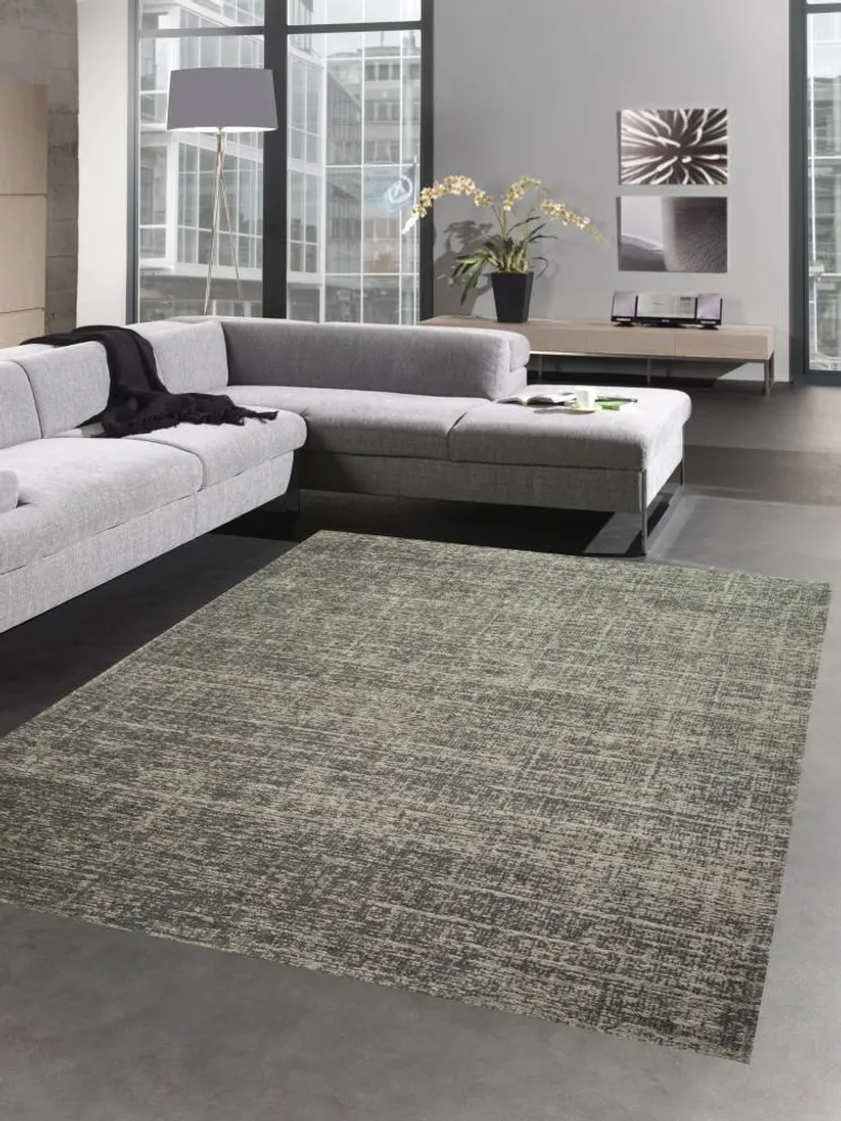 Tapis Outdoor en coton beige et gris 120x170 cm - Texture Résistante