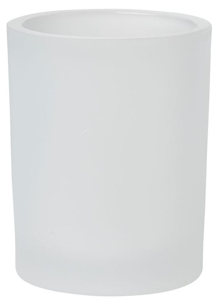 6x DUNI Kerzenhalter Snowy 100 x Ø 80 mm Weiß