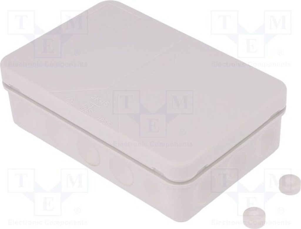 1x Gehäuse: Verbindungsdose Y: 130mm X: 85mm Z: 37mm 34691601 Elektro-Installati